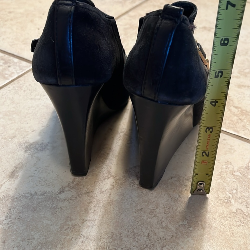 Tory Burch Black Ankle Boots with Buckle Detail - Picture 9 of 9